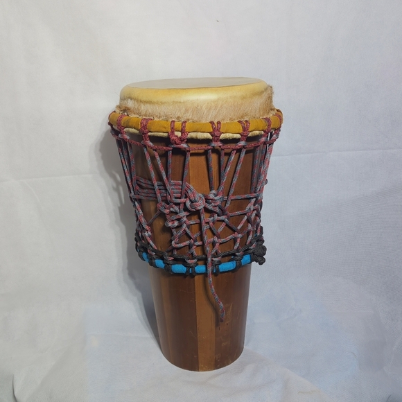 Handcrafted Ashiko 10 In Natural Head Drum with Gig Bag - Picture 3 of 11